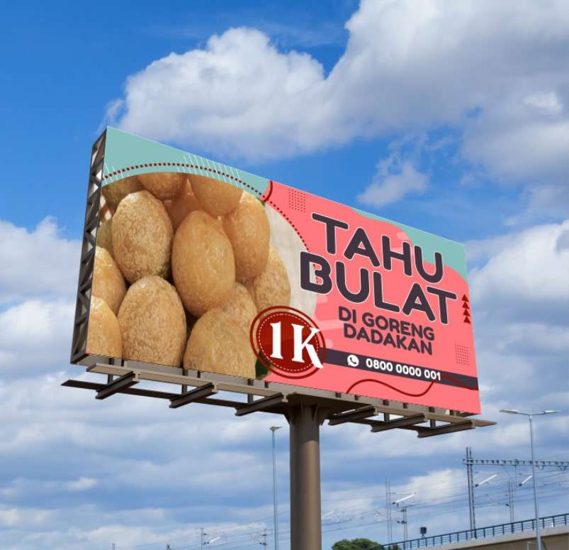Baliho Dagang Jualan Versi Fresh Retro Pop - Image 1