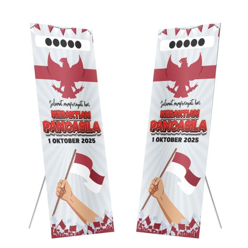Banner Hari Kesaktian Pancasila Gaya Patriotik Minimalis - Image 1