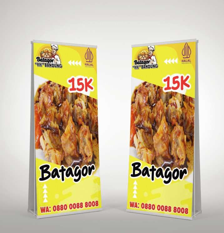 baliho Promosi jualan Desain Kuning Ceria - Image 1