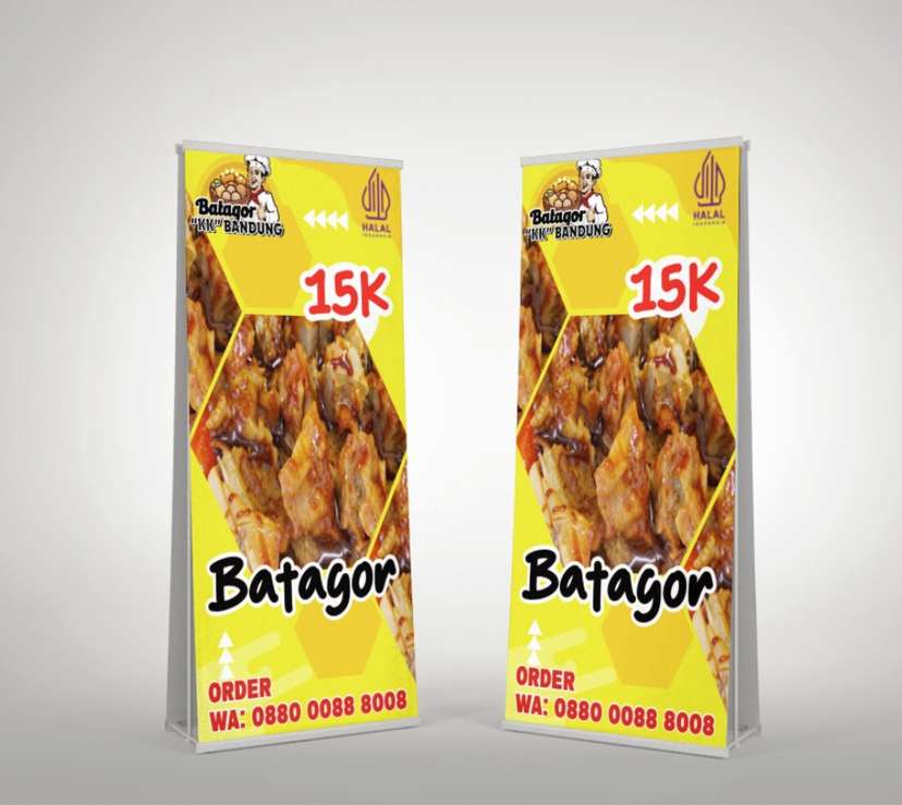 desain baliho dagang jualan Desain Sarang Lebah Hexagonal - Image 1