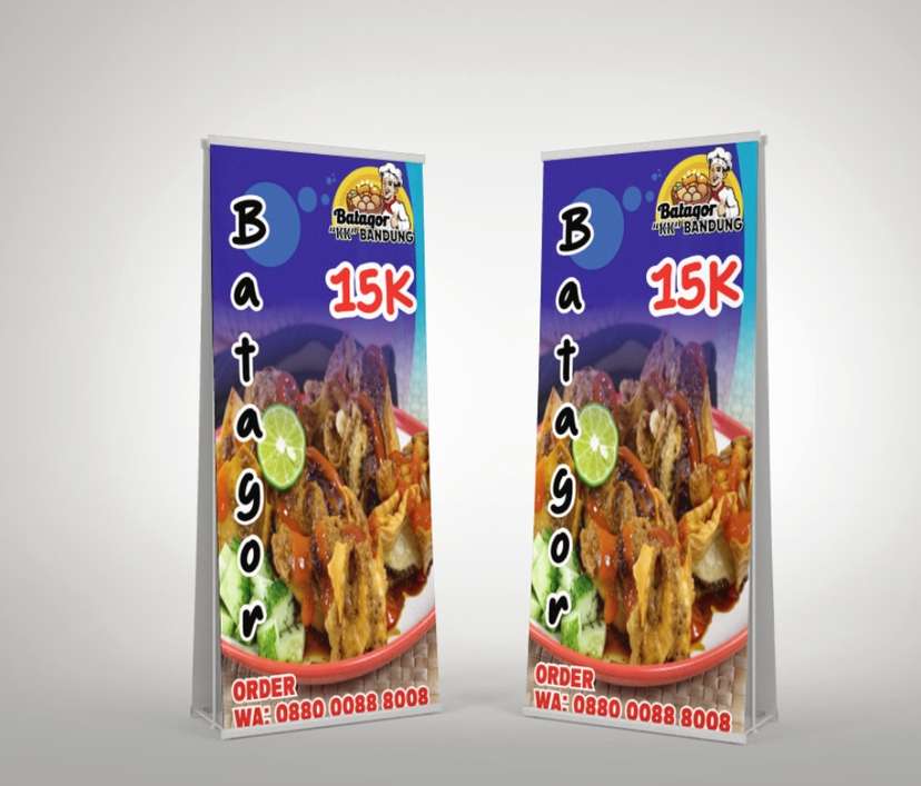 baliho jualan dagang Desain Vertikal Modern - Image 1