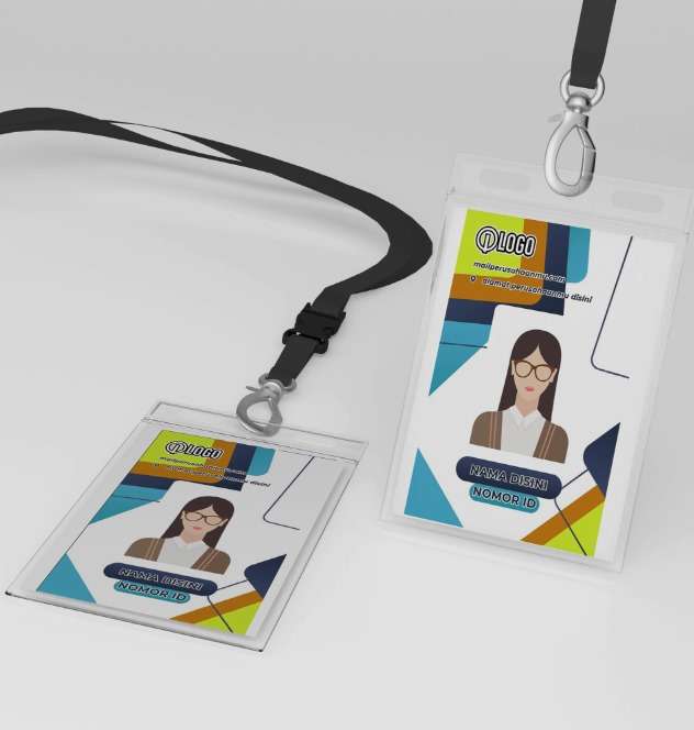 ID Card Warna-Warni Geometris dengan Sentuhan Modern - Image 1