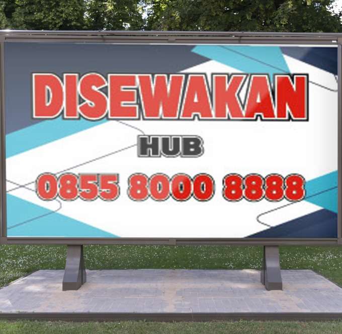 baliho disewakan biru putih asimetris - Image 1