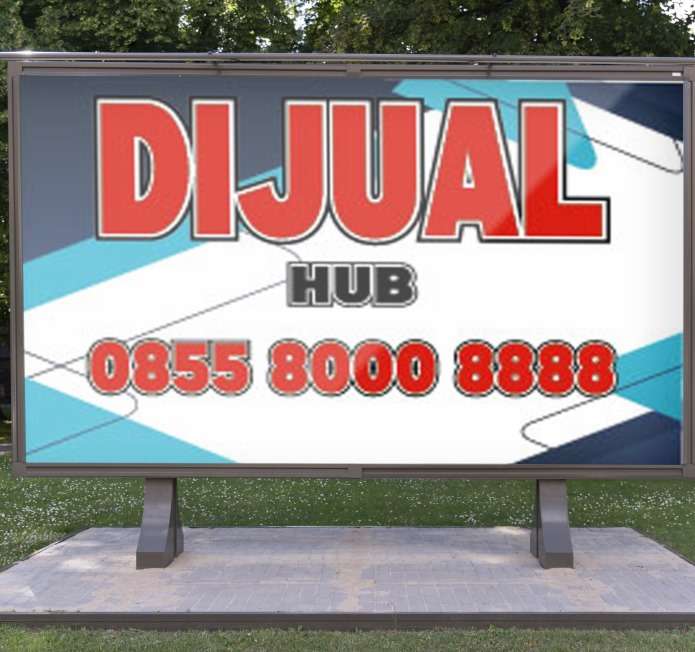 baliho dijual biru putih asimetris - Image 1