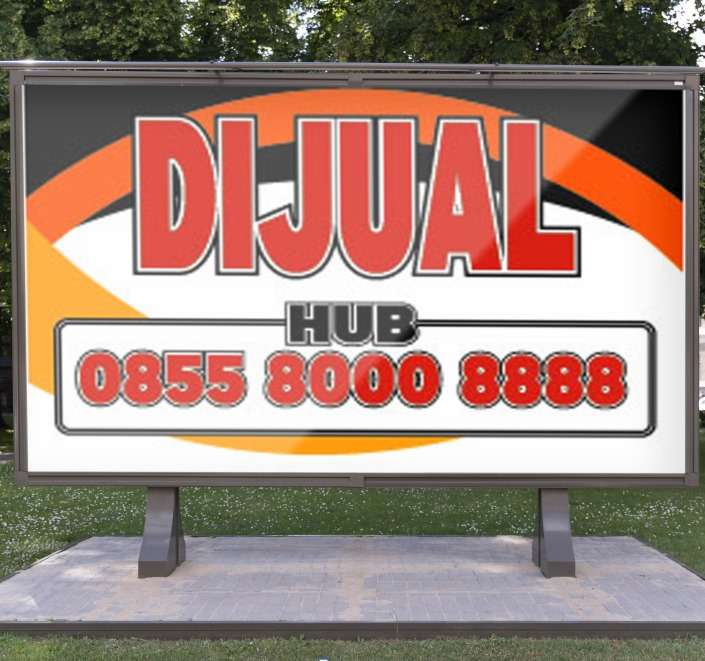 baliho dijual Tema Oranye Hitam Elegan - Image 1