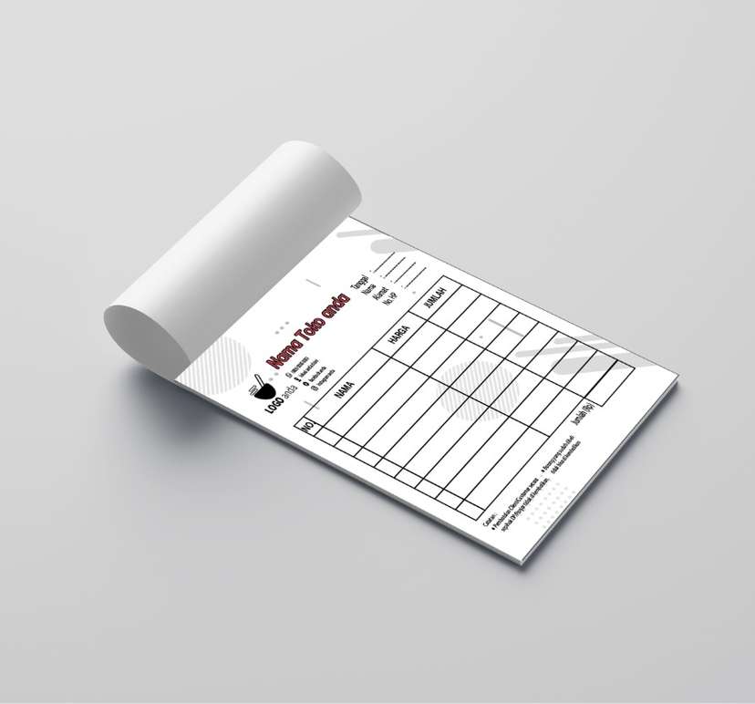 Desain Nota Pesanan Elegan untuk UMKM & Bisnis Kuliner - Image 1