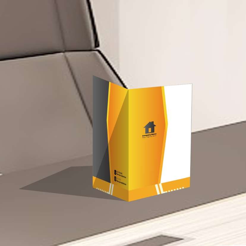 Map Folder Profesional Warna Hitam kuning Desain Elegan untuk Presentasi & Dokumen Bisnis - Image 1