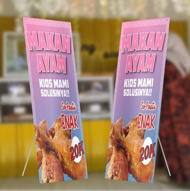 xbanner Kios Mami – Makan Ayam So Pasti Enak Cuma 20K - Image 1