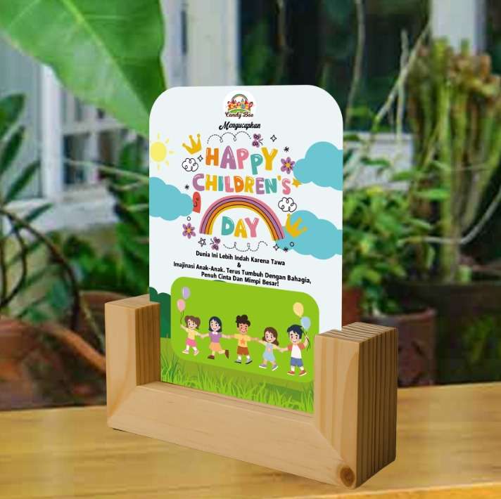 Dream LED Happy Children’s Day dengan Ilustrasi Anak Ceria dan Pelangi - Image 1