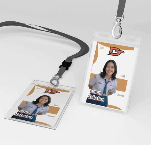 ID card pelajar coklat simpel - Image 1