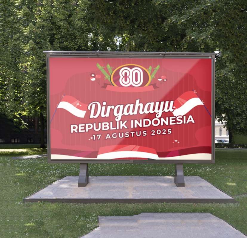 baliho kemerdekaan bambu runcing dirgahayu - Image 1