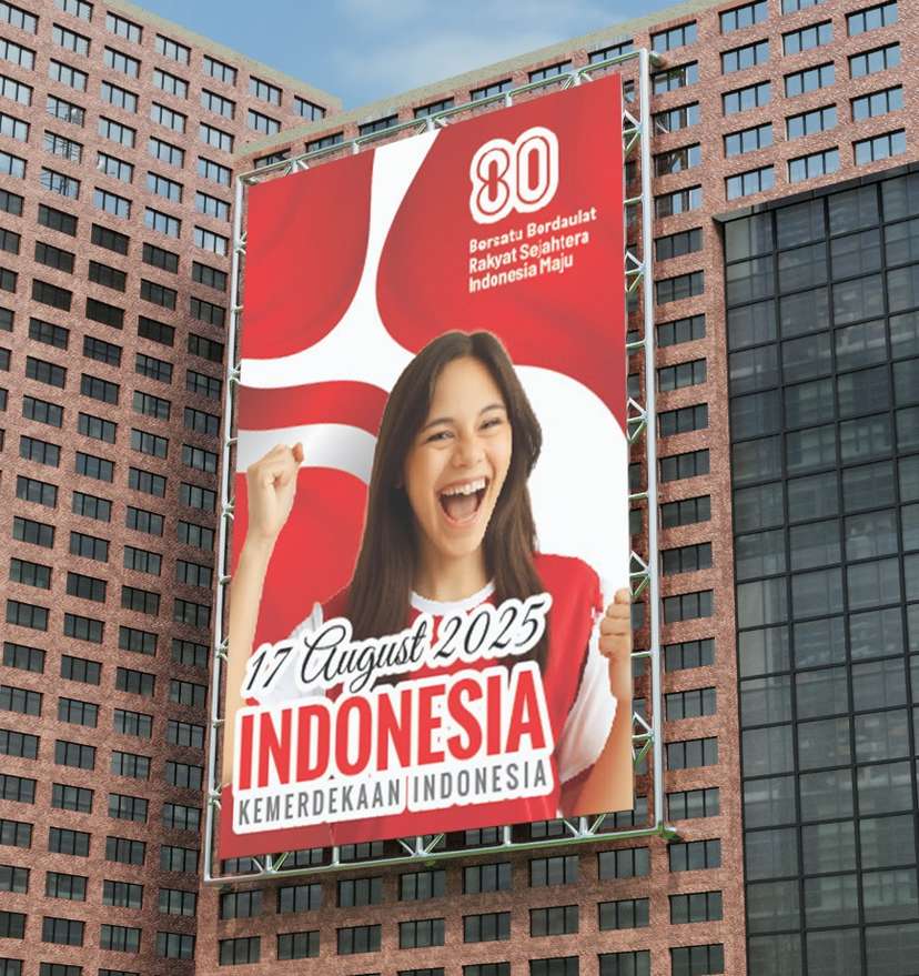 Baliho Kemerdekaan Indonesia 17 Agustus yang Penuh Semangat - Image 1