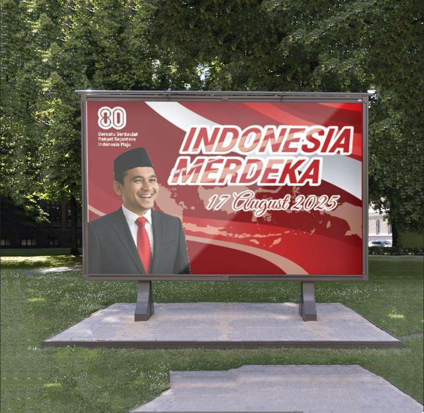 Baliho Kemerdekaan RI 17 Agustus yang Penuh Keceriaan - Image 1