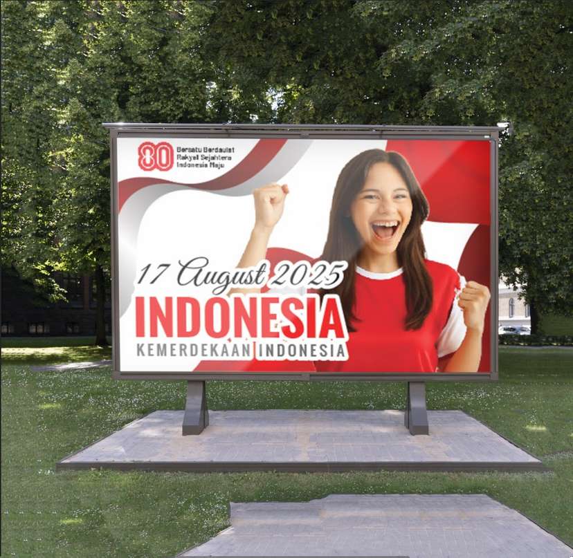 Baliho Perayaan Kemerdekaan Indonesia yang Inspiratif - Image 1