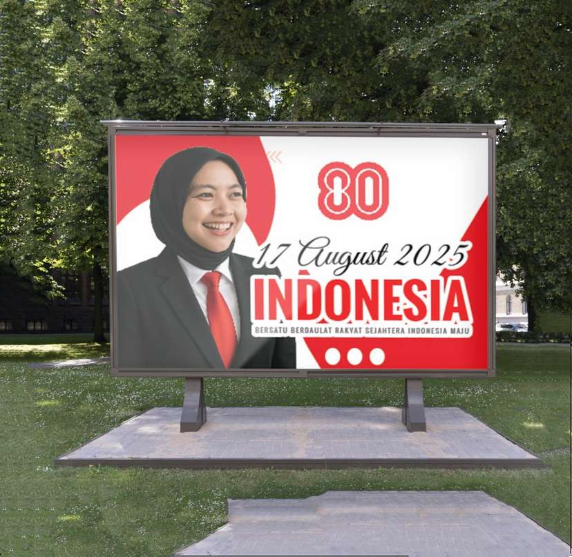 Baliho 17 Agustus dengan Semangat Nasionalisme yang Kuat - Image 1