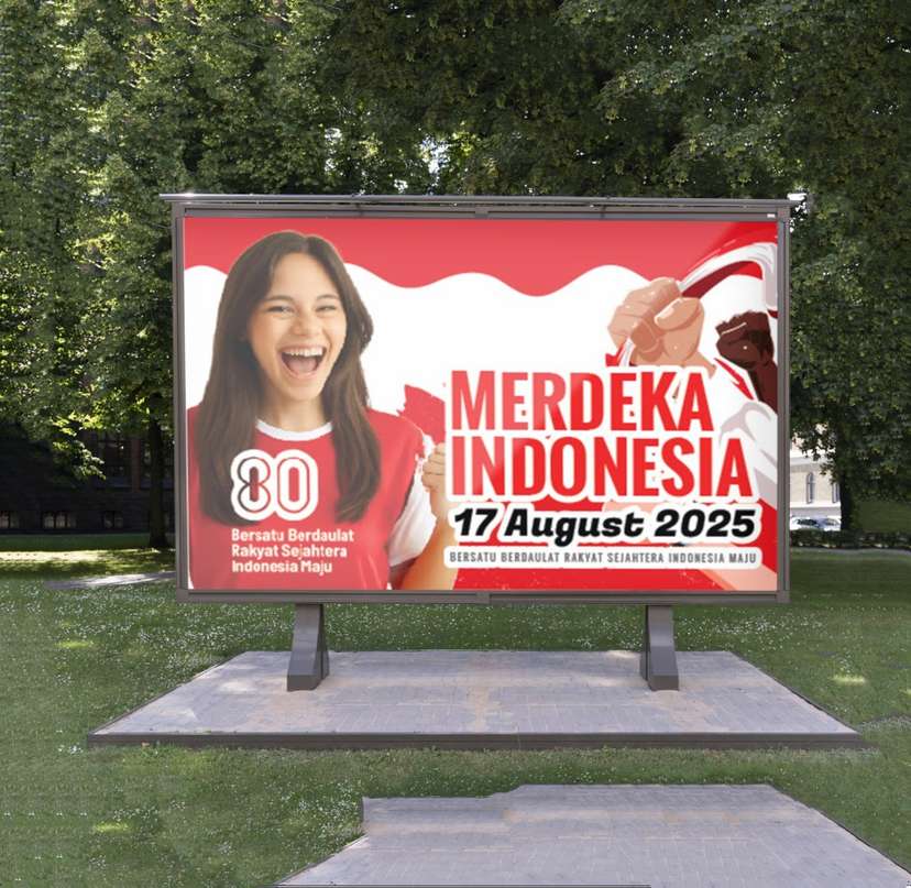 Baliho Merdeka Indonesia 17 Agustus yang Menggugah Semangat - Image 1