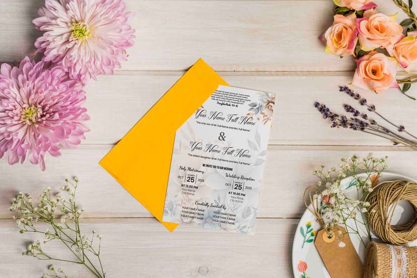 Undangan Pernikahan Elegan Lucas & Lily Tema Floral Pastel Romantis - Image 2