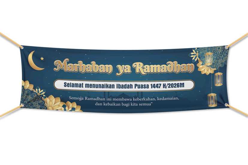 Baliho Marhaban ya Ramadhan Selamat Menunaikan Ibadah Puasa - Image 1